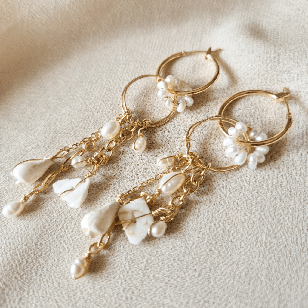boucles d'oreilles de la plagette sauvage